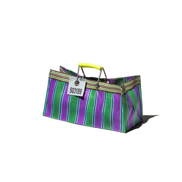 recycled plastic stripe bag wide by puebco 503394 6