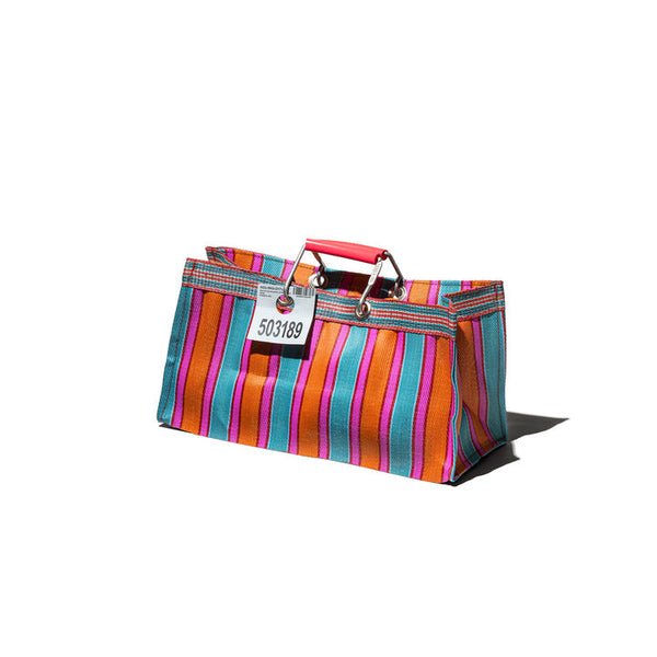 recycled plastic stripe bag wide by puebco 503394 7