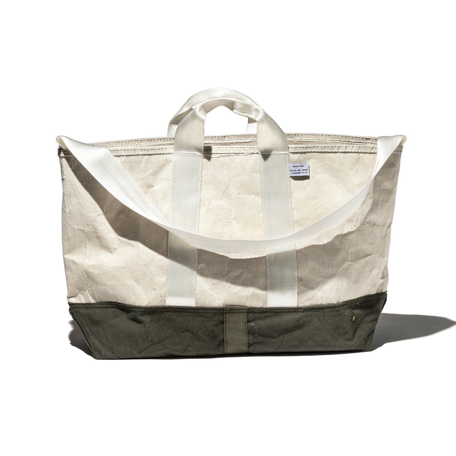 laminated fabric x vintage fabric bag puebco 504575 5