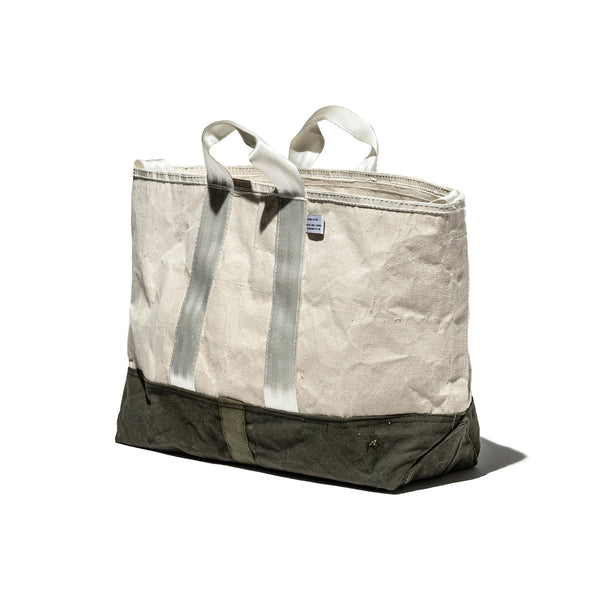 laminated fabric x vintage fabric bag puebco 504575 7