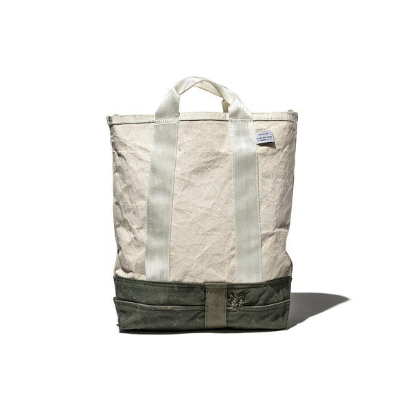 laminated fabric x vintage fabric bag puebco 504575 6