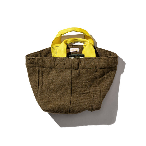 Vintage Wool Garments Zip Tote