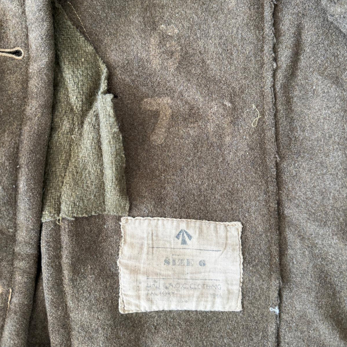 Vintage Wool Garments Zip Tote