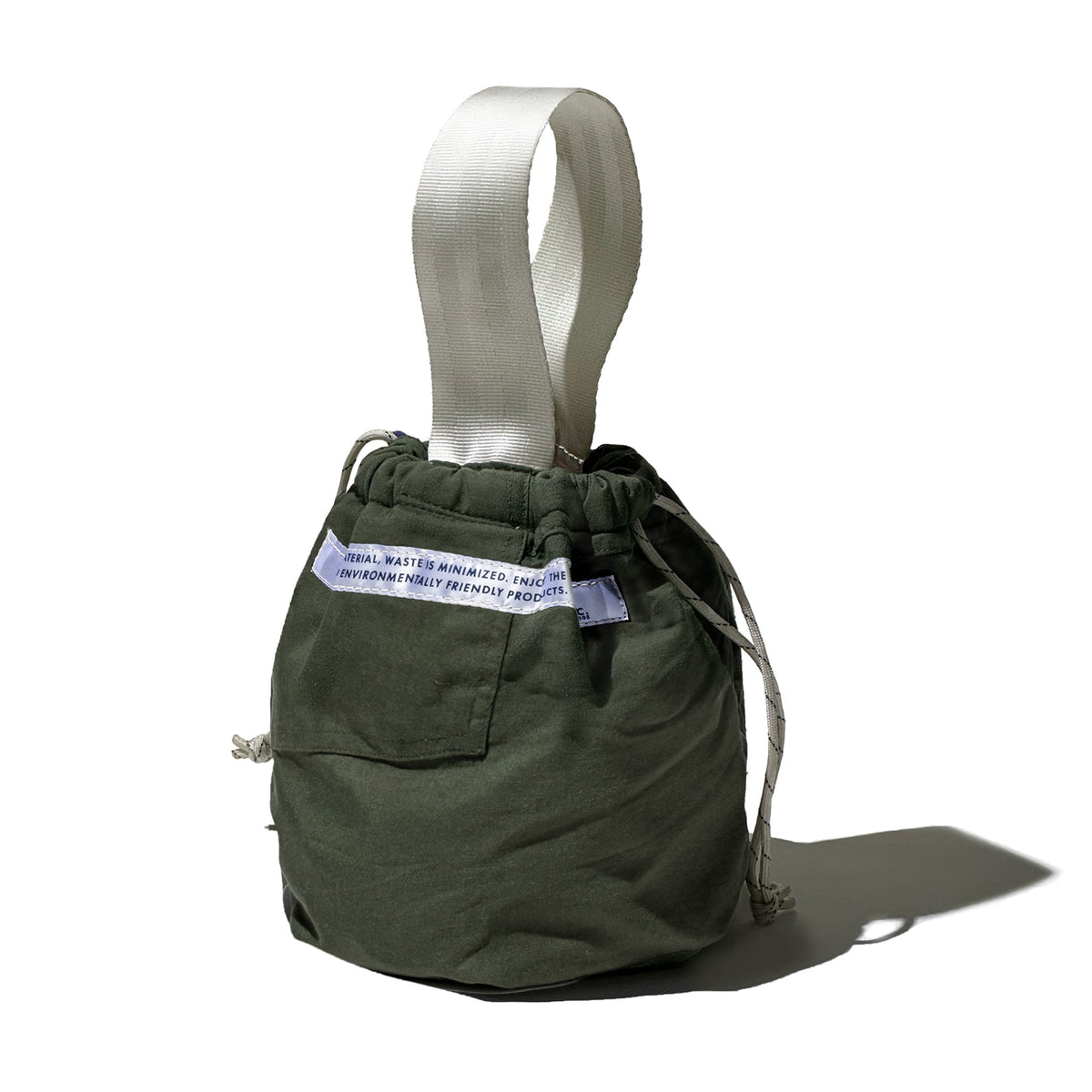 Vintage Jumpsuit Fabric Drawstring Bag