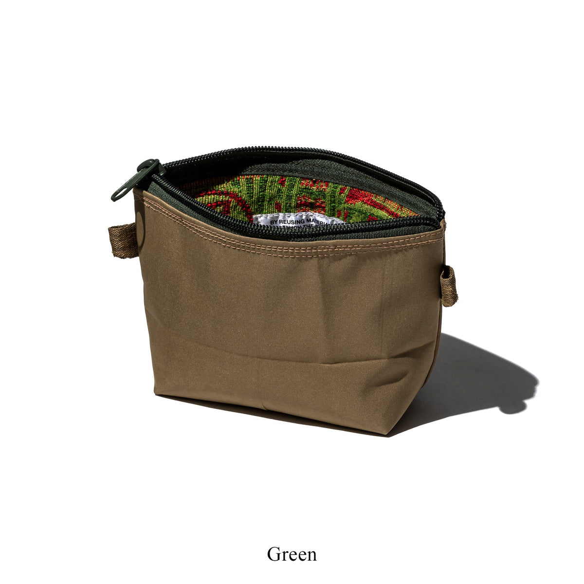 Rubberized Hood Fabric x Jacquard Pouch
