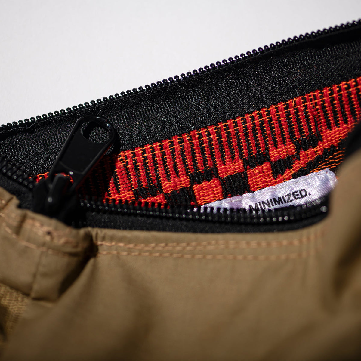 Rubberized Hood Fabric x Jacquard Pouch
