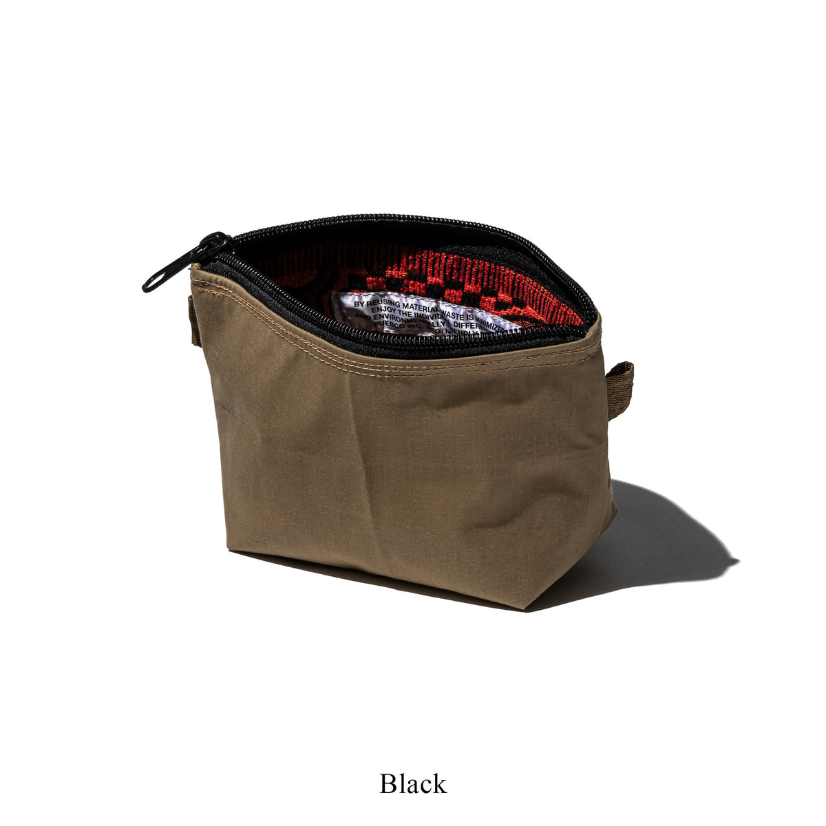 Rubberized Hood Fabric x Jacquard Pouch