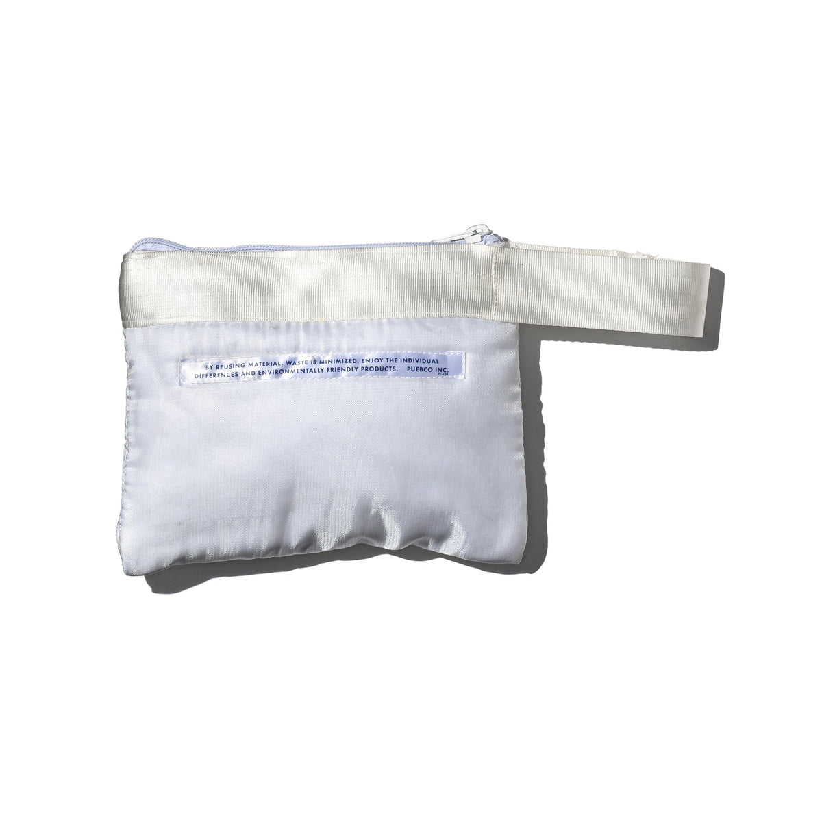 WHITE QUILTED SNOW JACKET POUCH