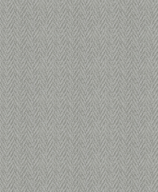 Faux Sisal Vinyl Wallpaper in Grey