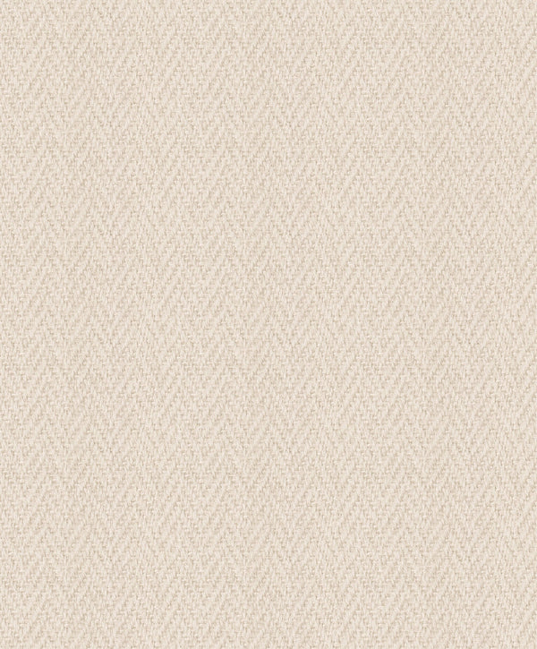 Faux Sisal Vinyl Wallpaper in Beige