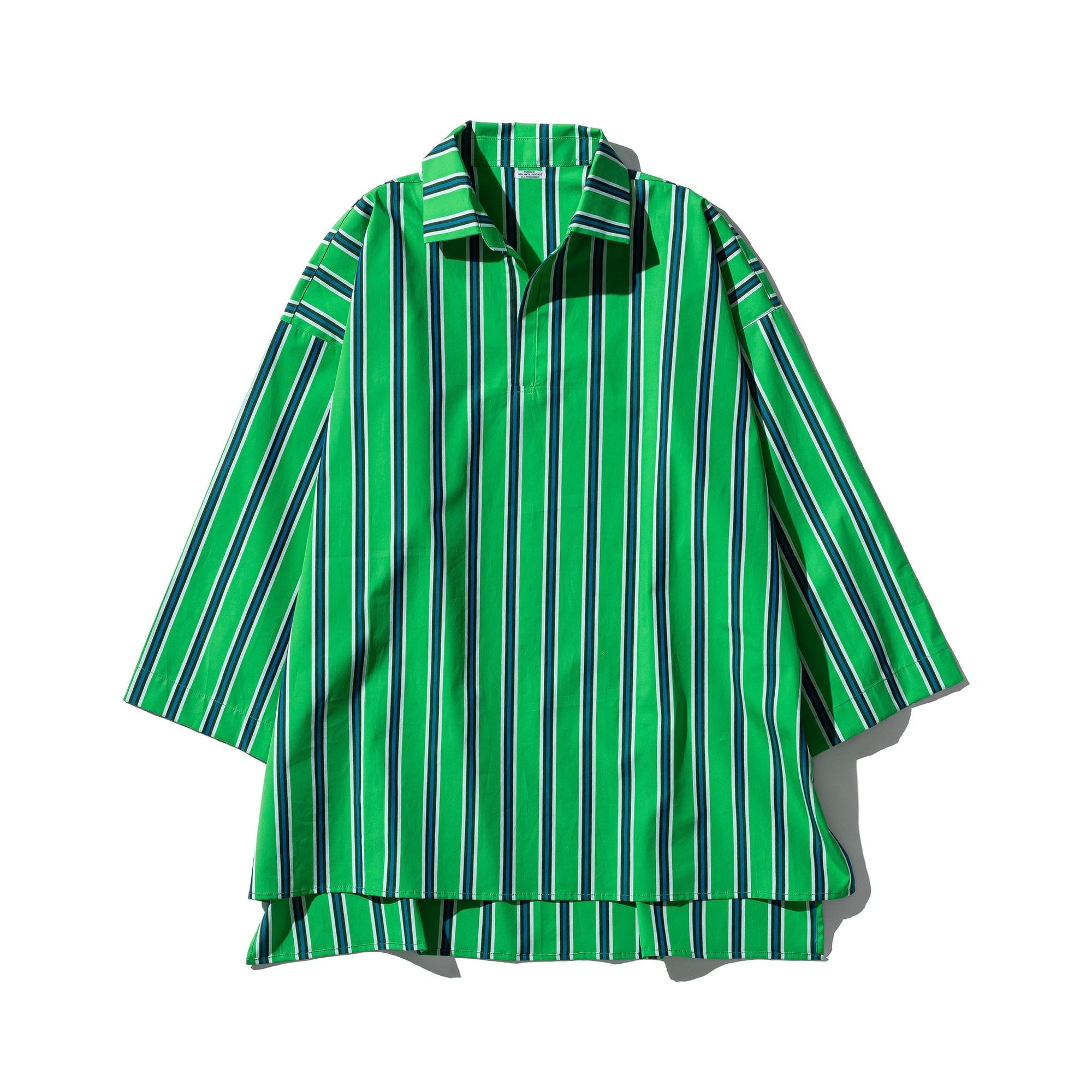 Cotton Stripe Shirt Regular Collar 4