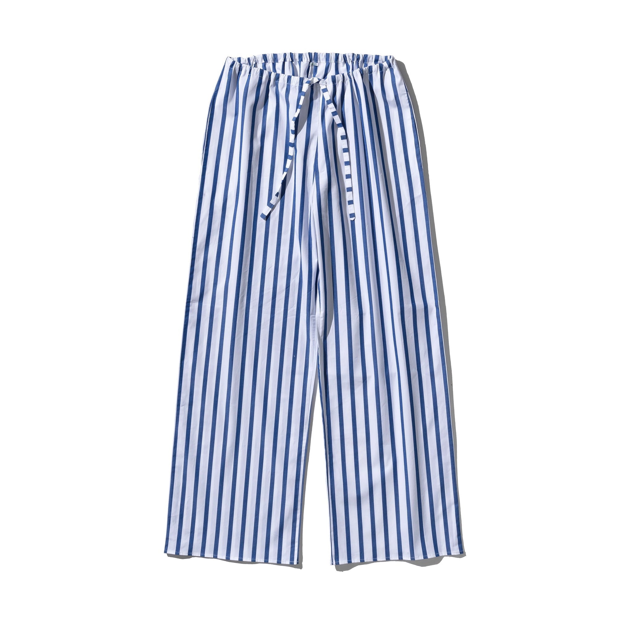 Cotton Stripe Regular Pants Blue 3