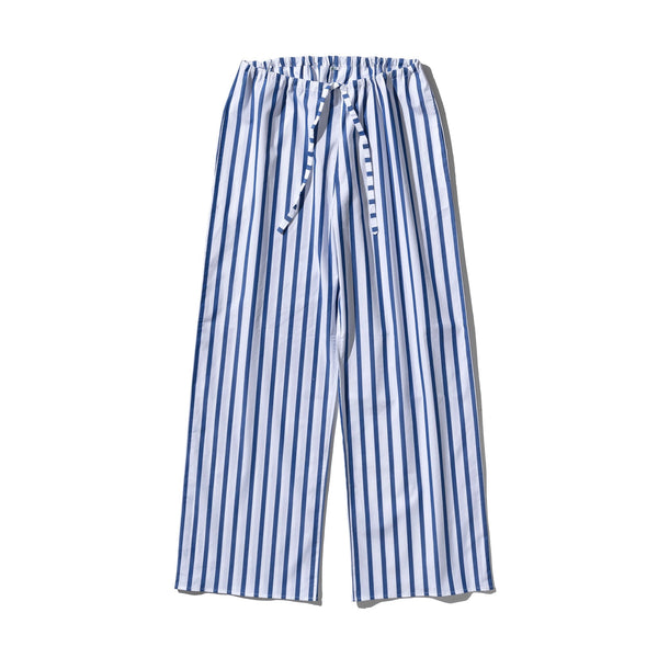 Cotton Stripe Regular Pants Blue 3
