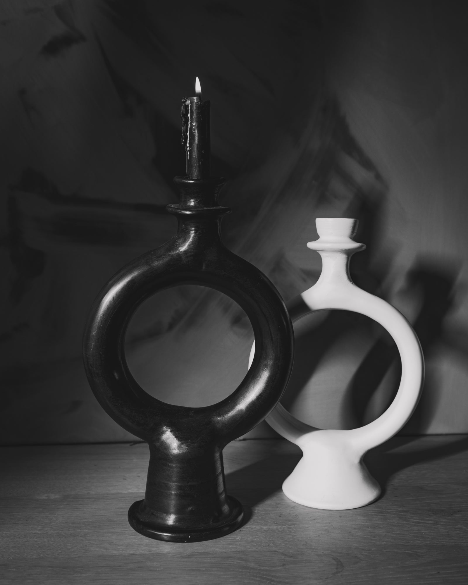 Moroccan Glazed Terracotta Candle Holder - Circle