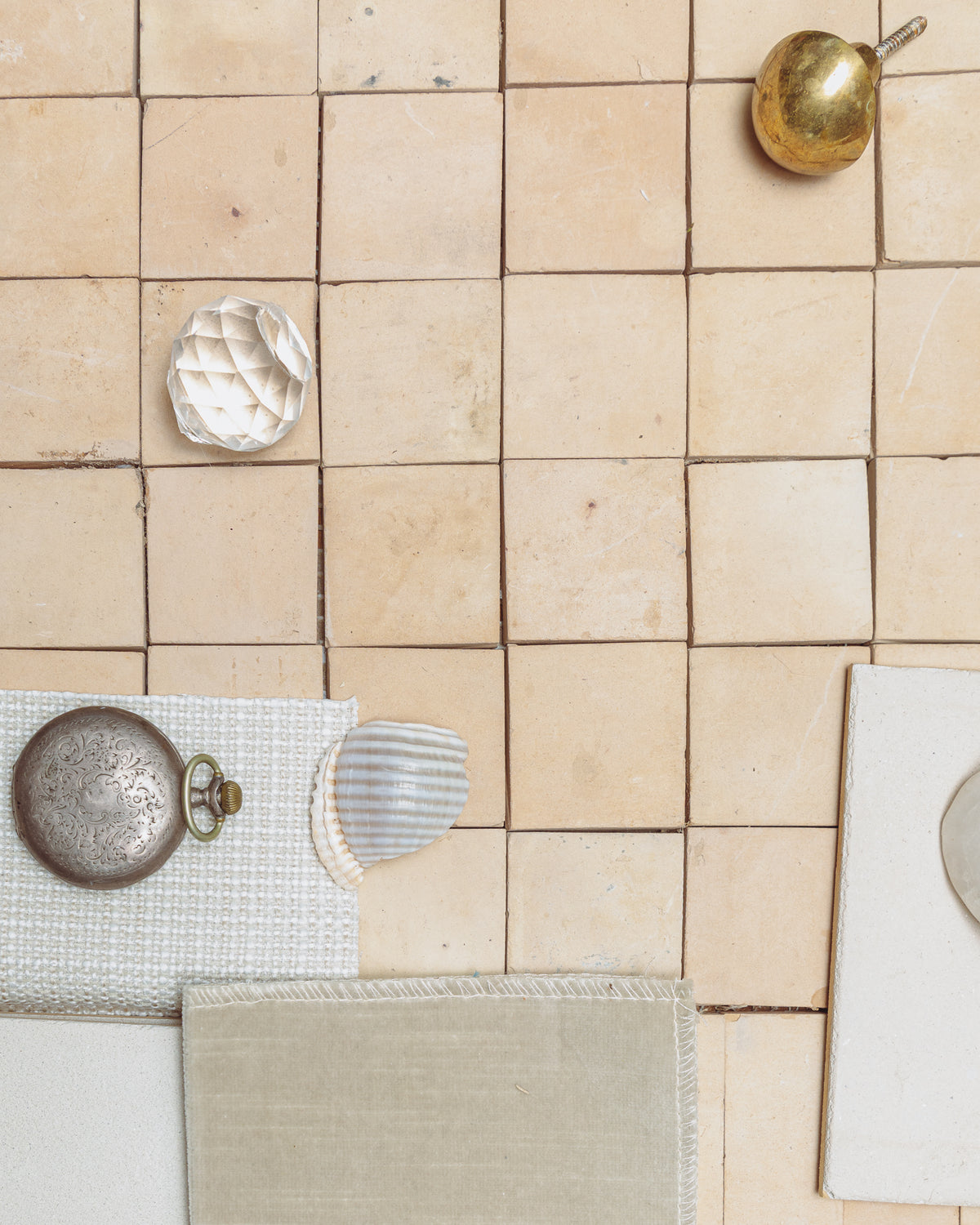 Natural Zellige Tile - Grid
