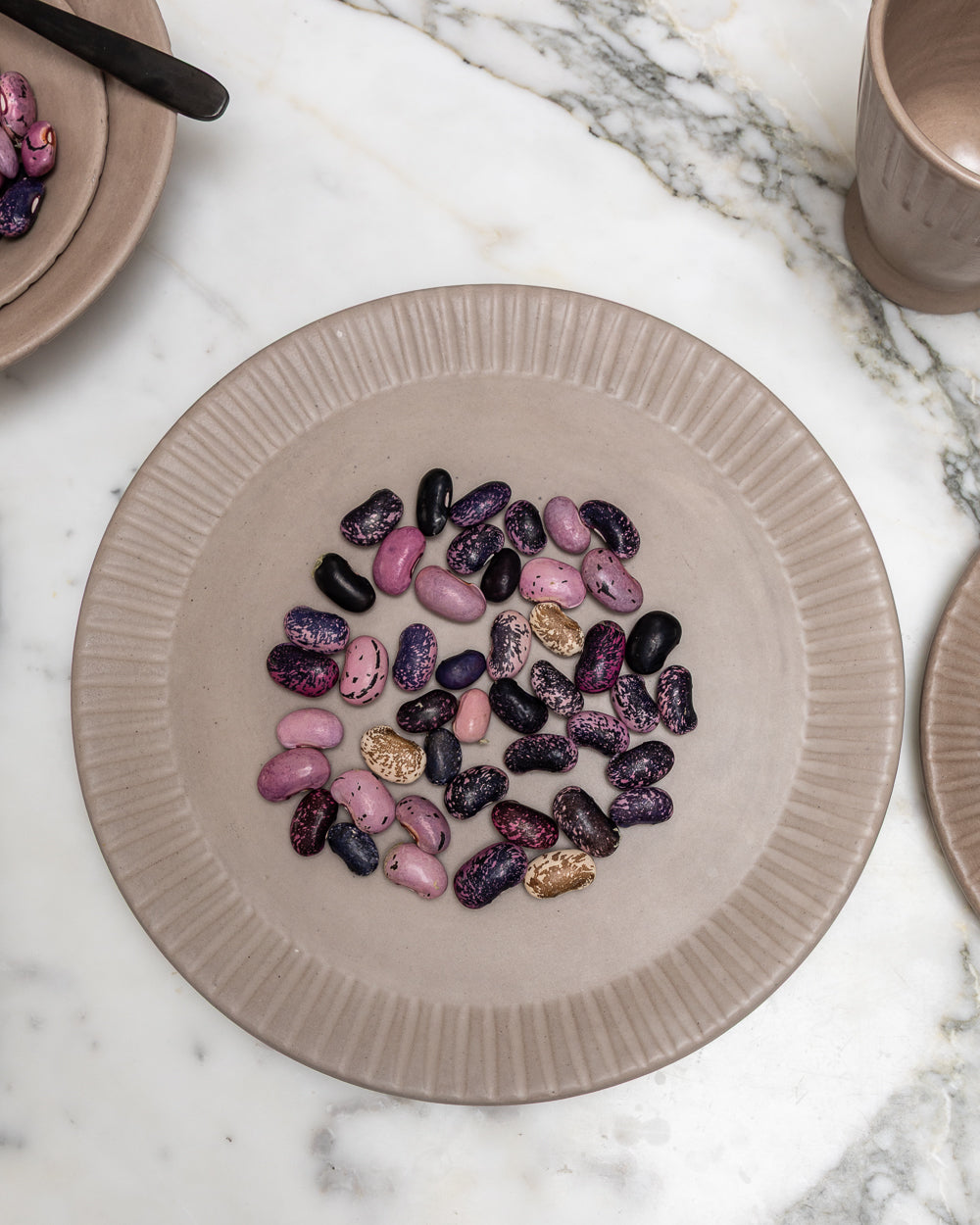 Stripes Gloss Grey Dinner Plate Set Of 4 Uvn 1000112 2