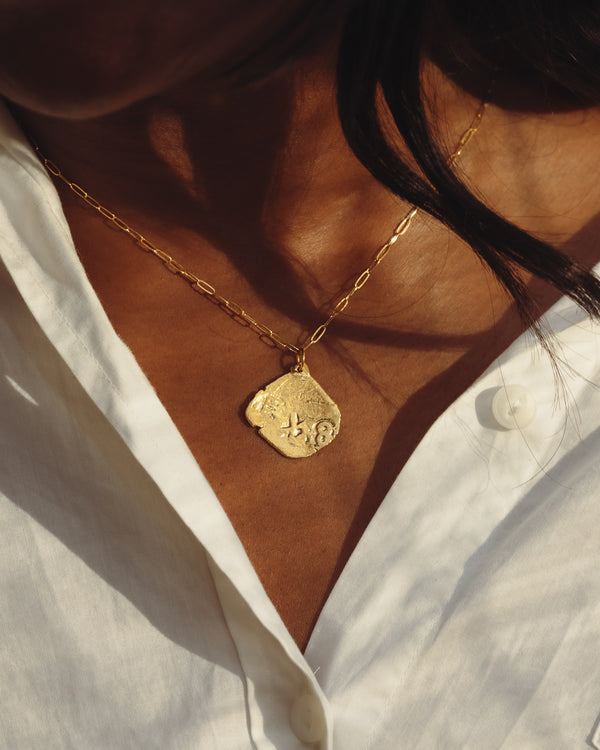 Ex8 ésotériques Long Coin Necklace