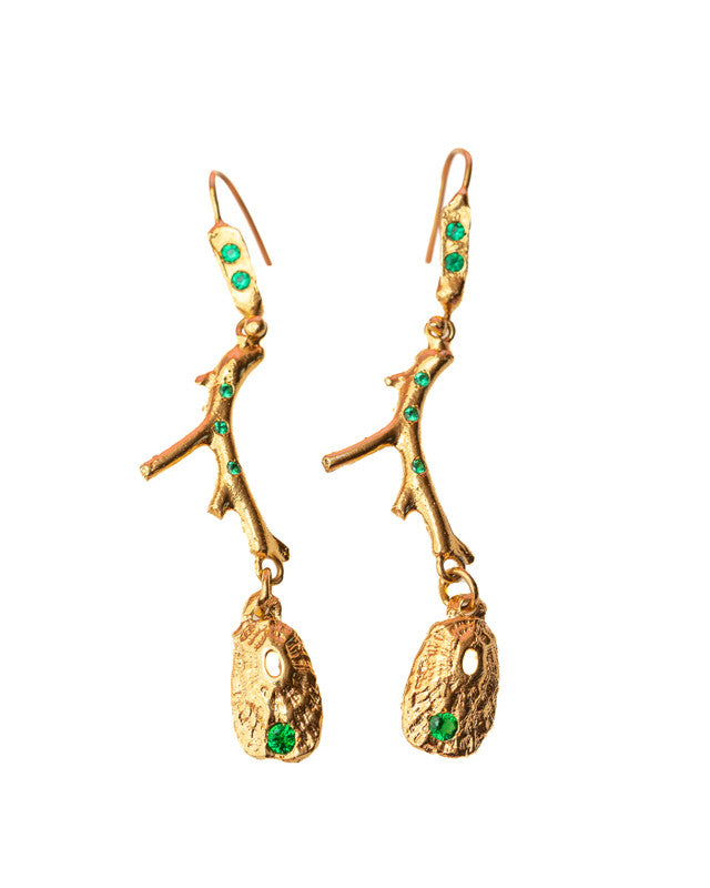 Outer Reef Emerald Earring Set 1