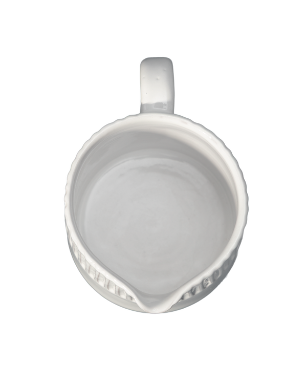 Milk White Lines Pitcher