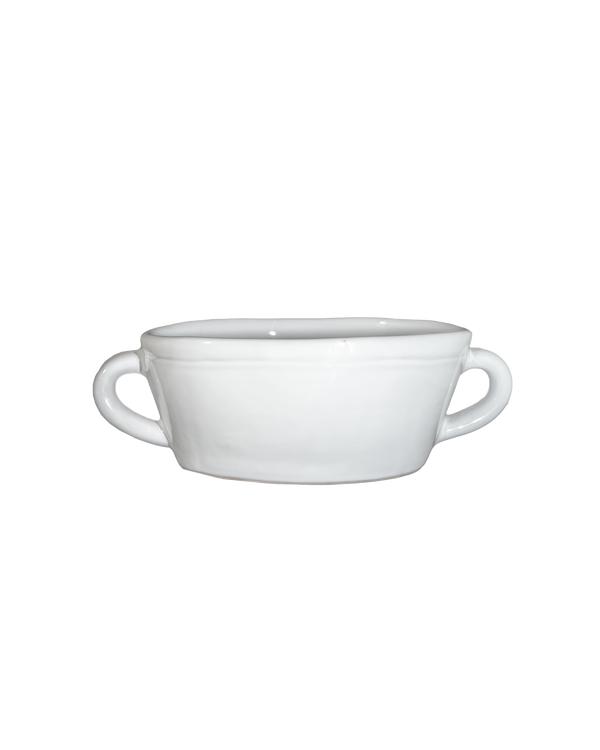 Milk White Oval Ramiken
