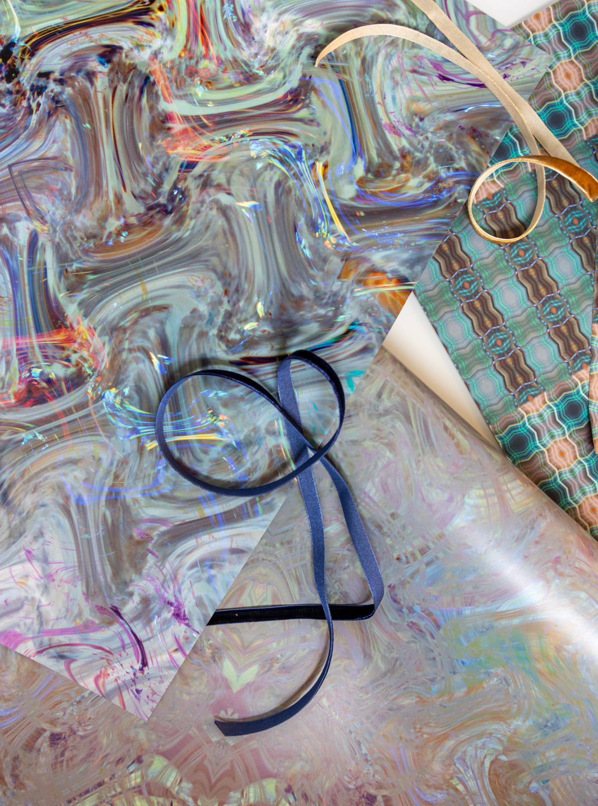 Lavendar Waves Wrapping Paper