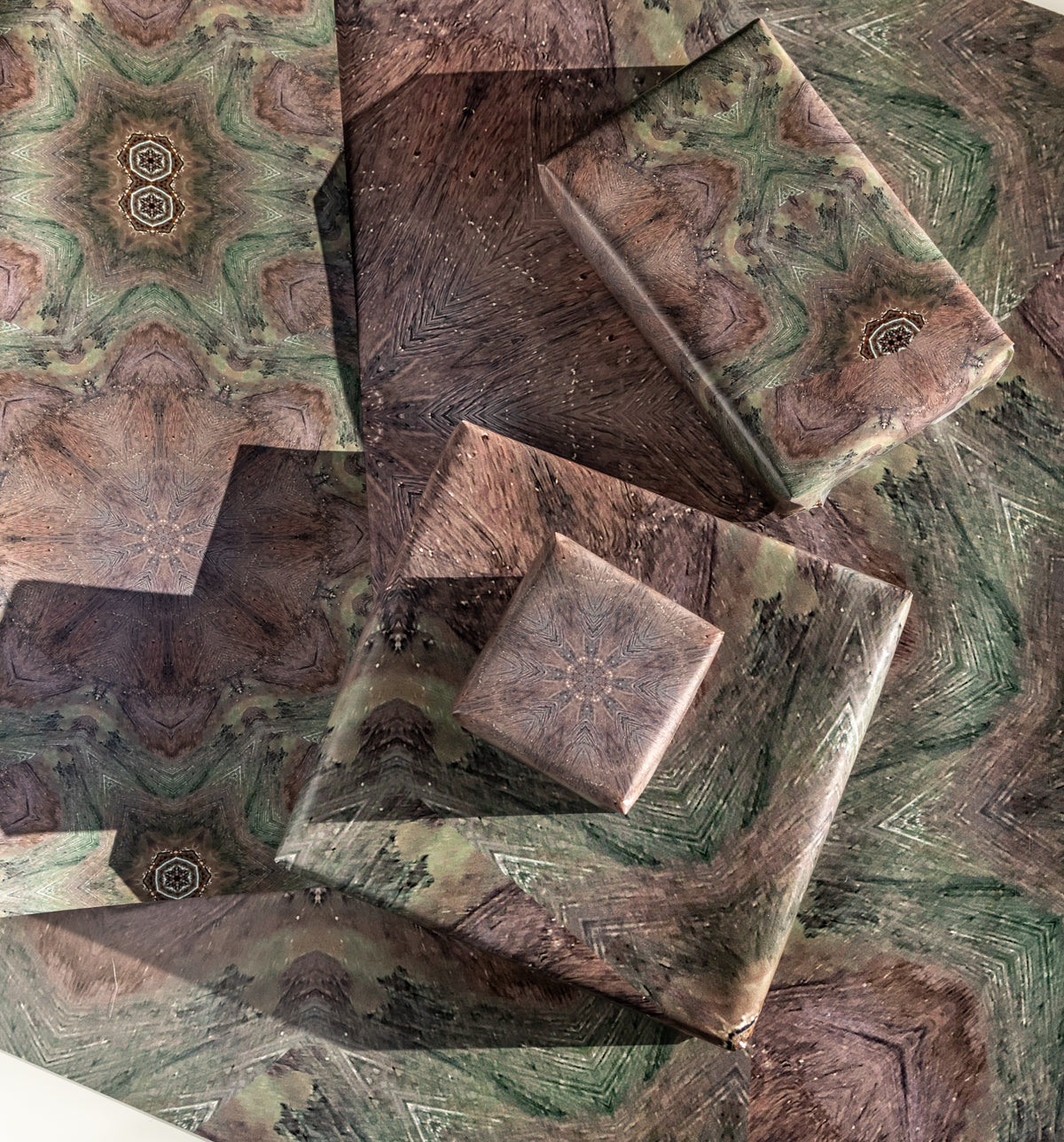 Burgundy Forest Wrapping Paper
