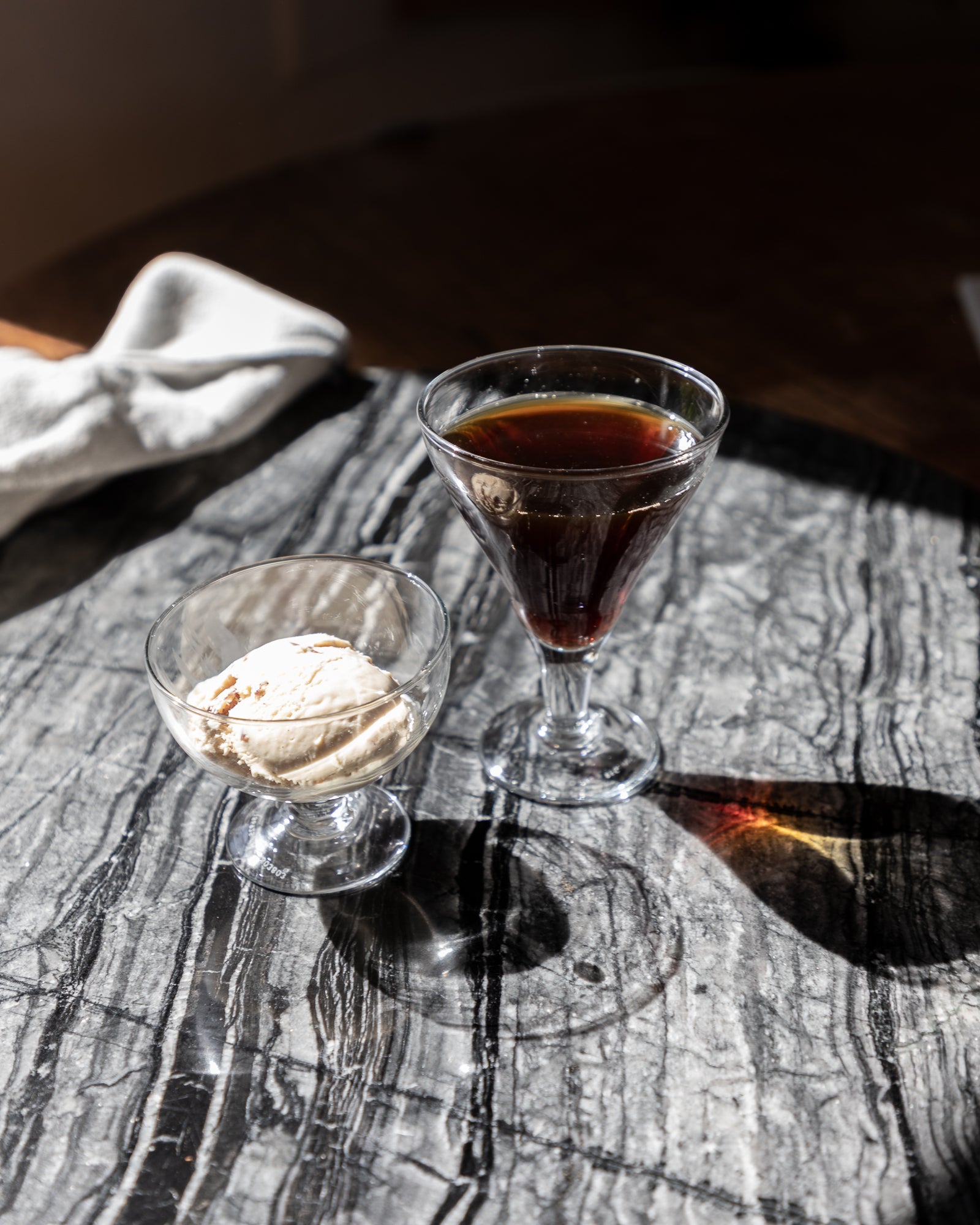 Blown Glass Dessert Cup Triangle 4