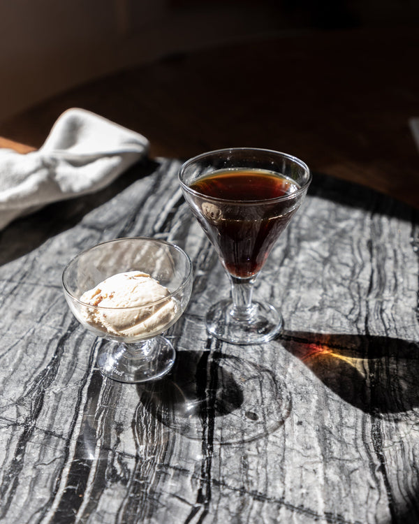 Blown Glass Dessert Cup Triangle 4