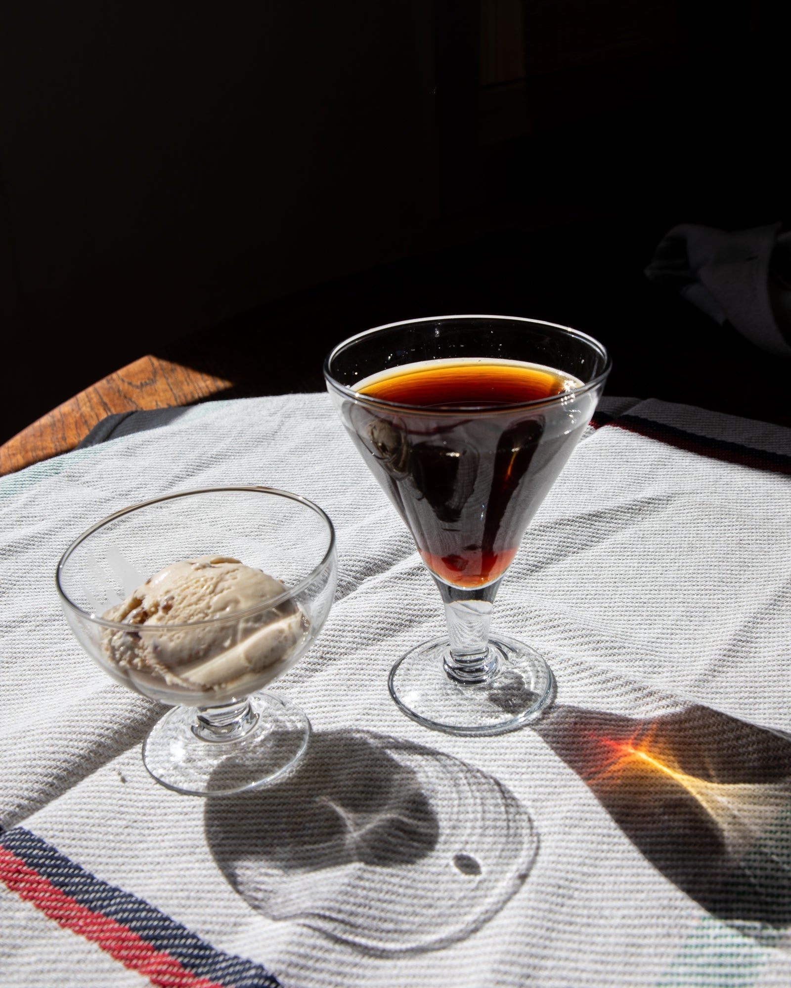 Blown Glass Dessert Cup Triangle 5