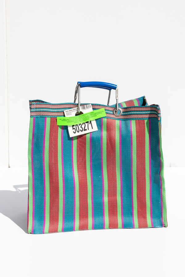 recycled plastic stripe bag square by puebco 503271