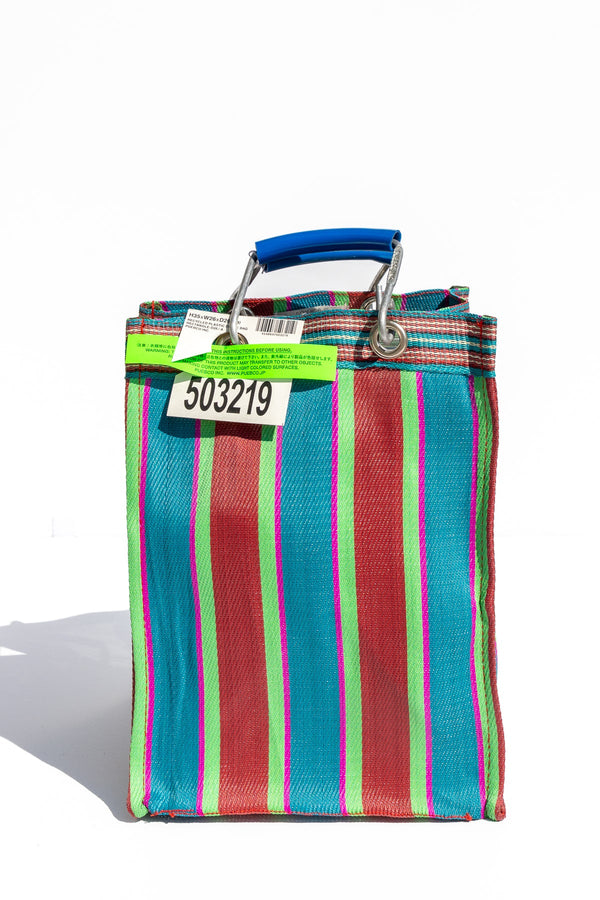 recycled plastic stripe bag rectangle d30 by puebco 503219