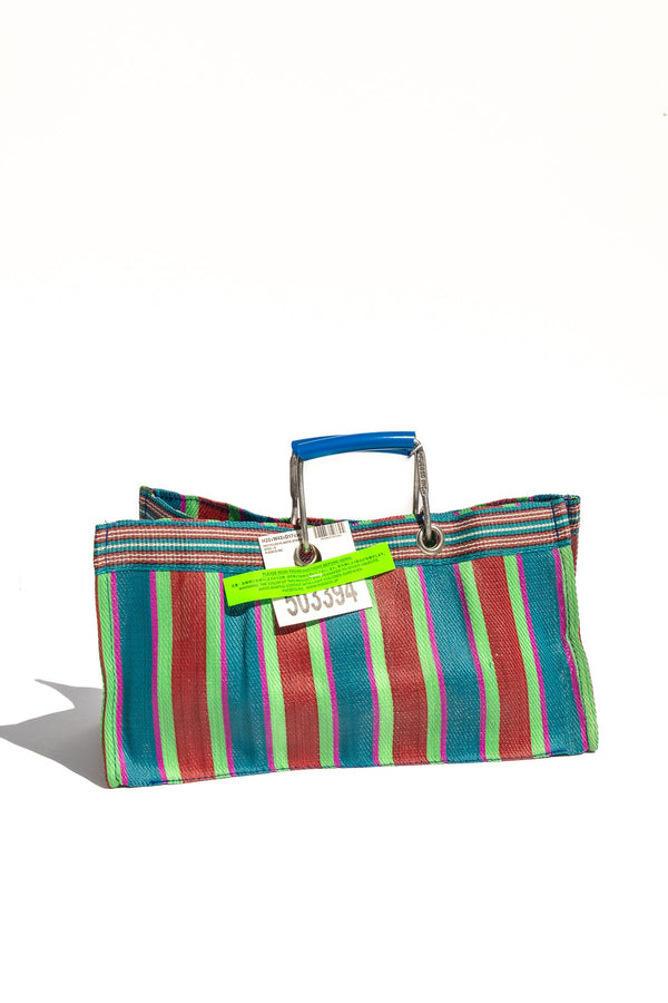recycled plastic stripe bag wide by puebco 503394