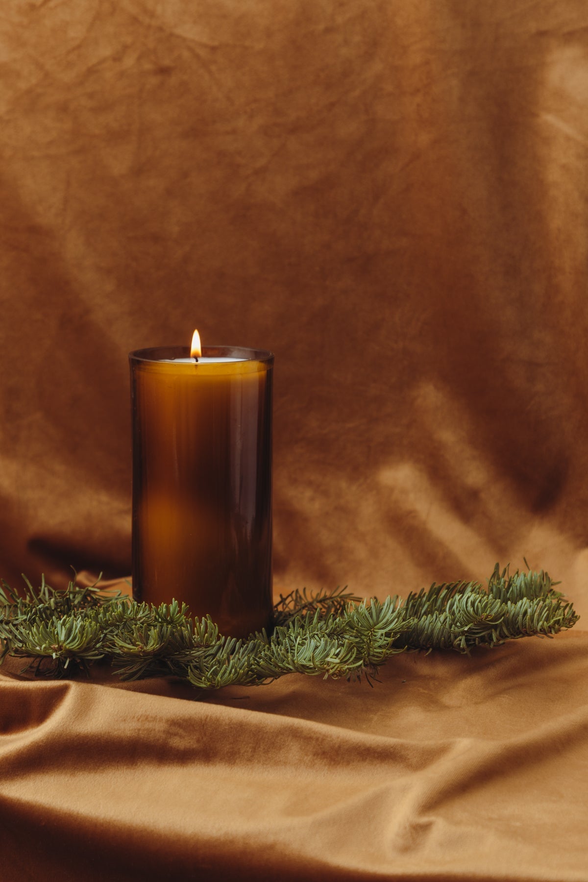 Fir Balsam Reclaimed Amber Bottle Candle D F93C8F0 2