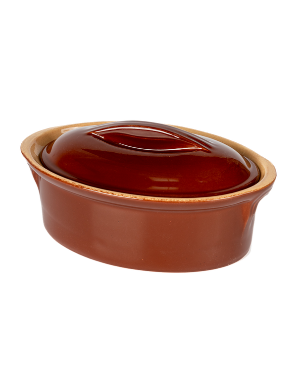 Vintage Oval Lidded Baking Dish