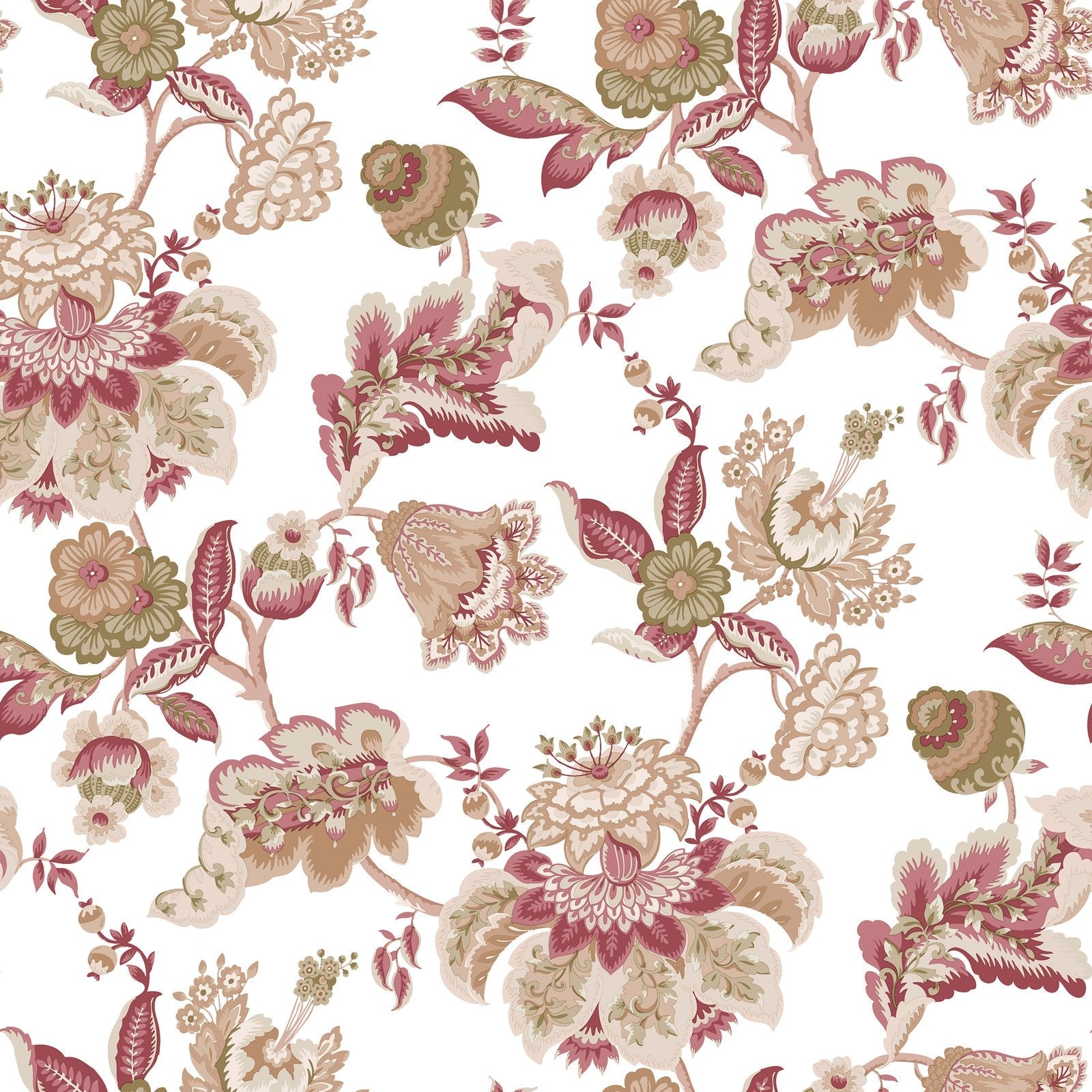 Blooming Garden Jacobin Garden In Red Galerie Wallcoverings 8302 1