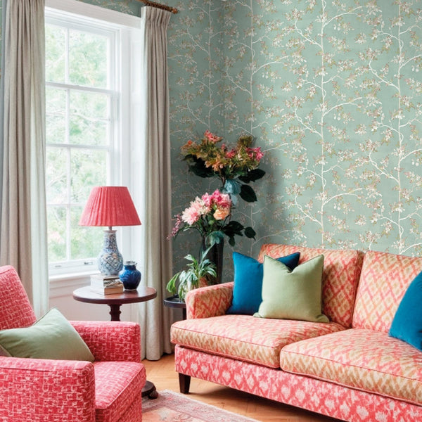 Blooming Garden Pesco Garden In Blue Galerie Wallcoverings 8321 2