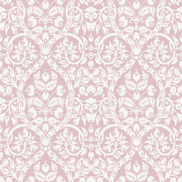 Blooming Garden Damasco Garden In Pink Galerie Wallcoverings 8348 1