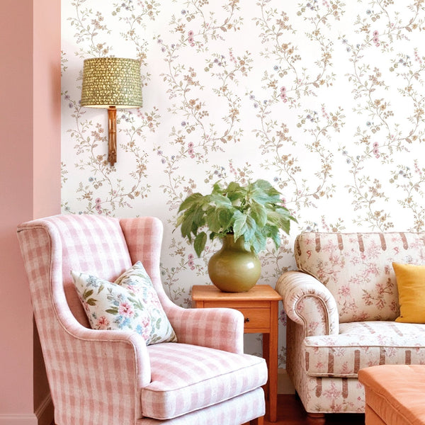Blooming Garden Victoria Garden In Beige Galerie Wallcoverings 8355 2
