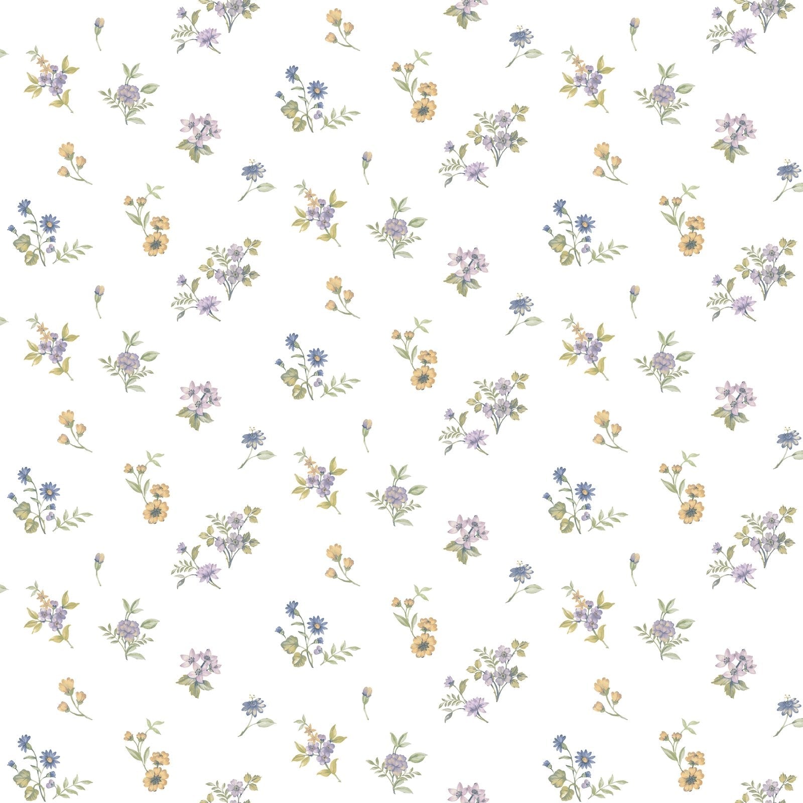 Blooming Garden Allover Victoria Garden In Blue Galerie Wallcoverings 8361 1