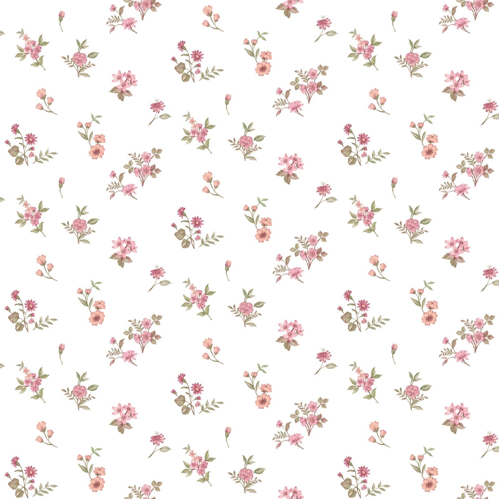Blooming Garden Allover Victoria Garden In Red Galerie Wallcoverings 8362 1