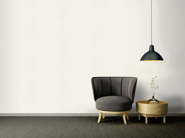 Modern Stripes Textured Wallpaper in White