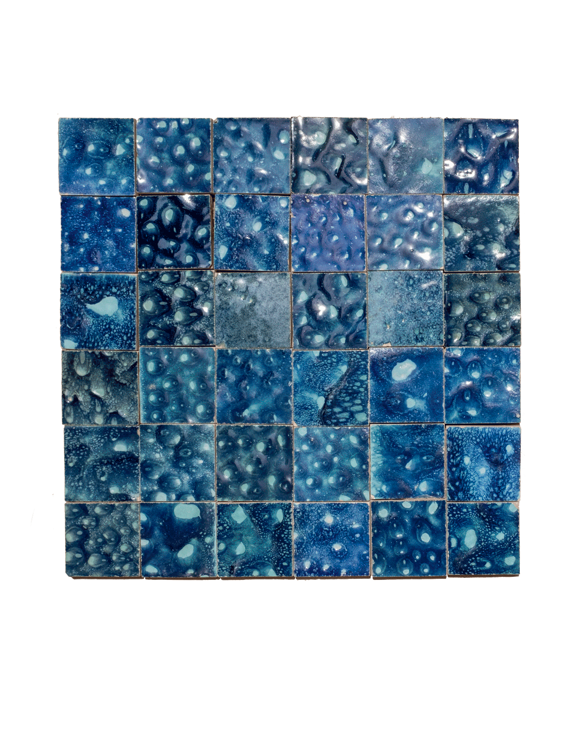 Zellige Dark Blue Mosaic Plaque Uvn 2000162 2