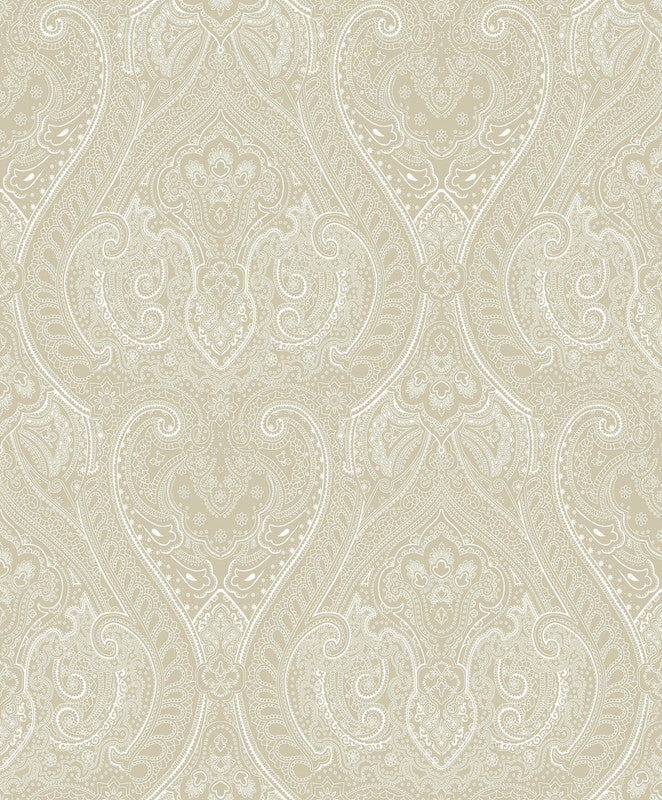 Lace  Wallpaper in Cream