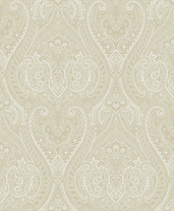 Lace  Wallpaper in Cream