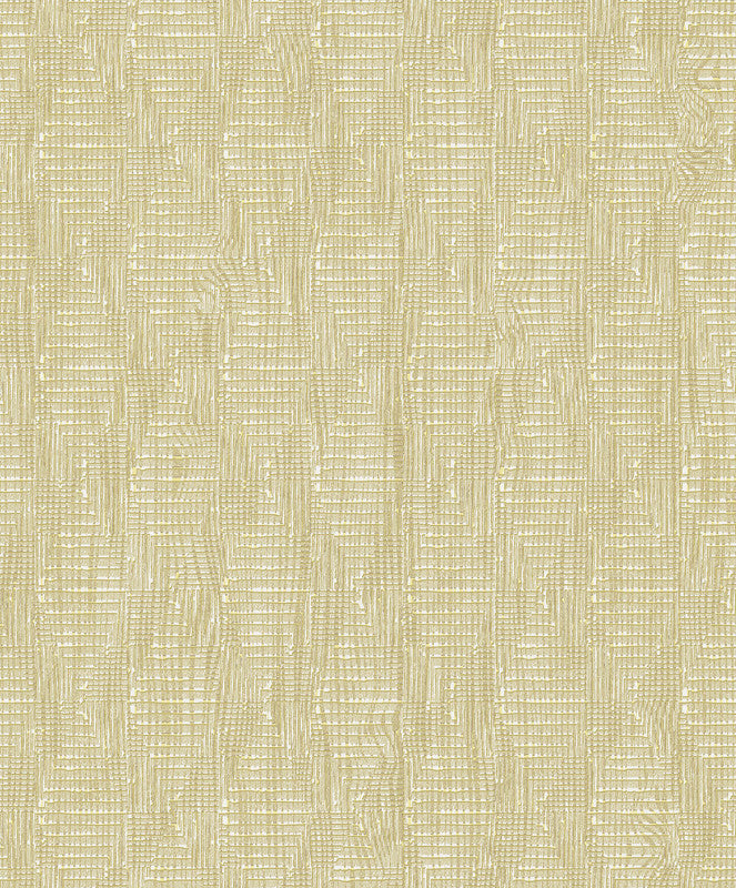 Loose Weave Wallpaper in Light Gold