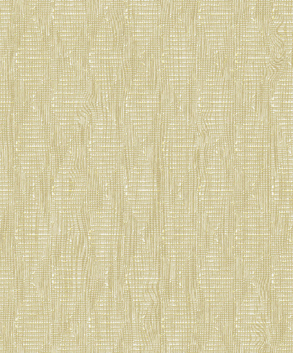 Loose Weave Wallpaper in Light Gold