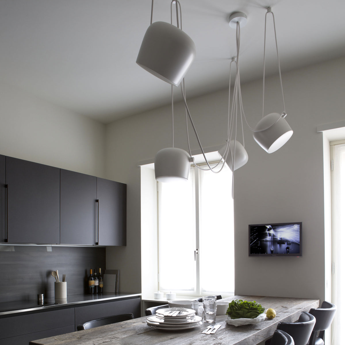 Aim Aluminum Pendant Lighting in Various Colors & Sizes