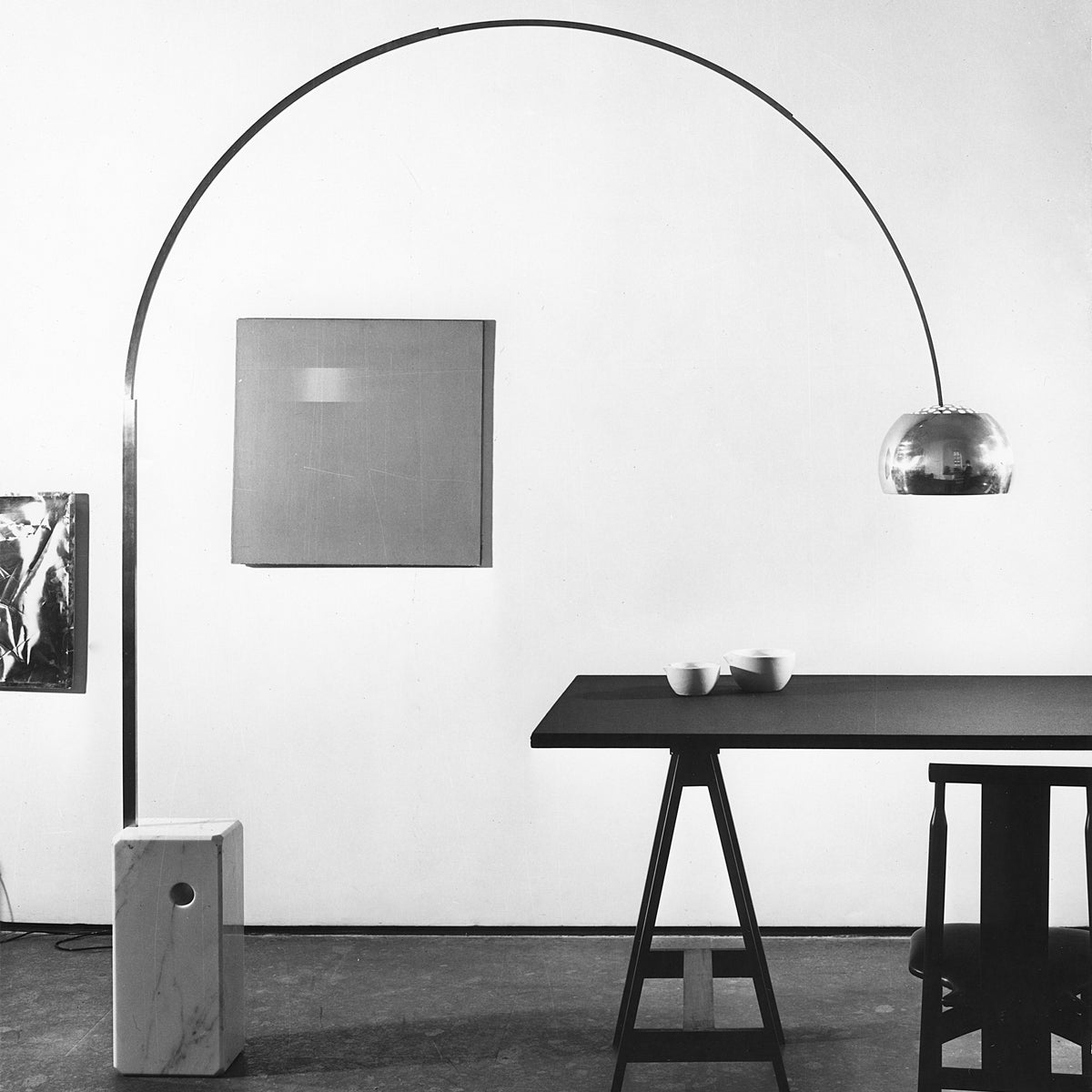 Arco Aluminum Stainless Floor Lighting