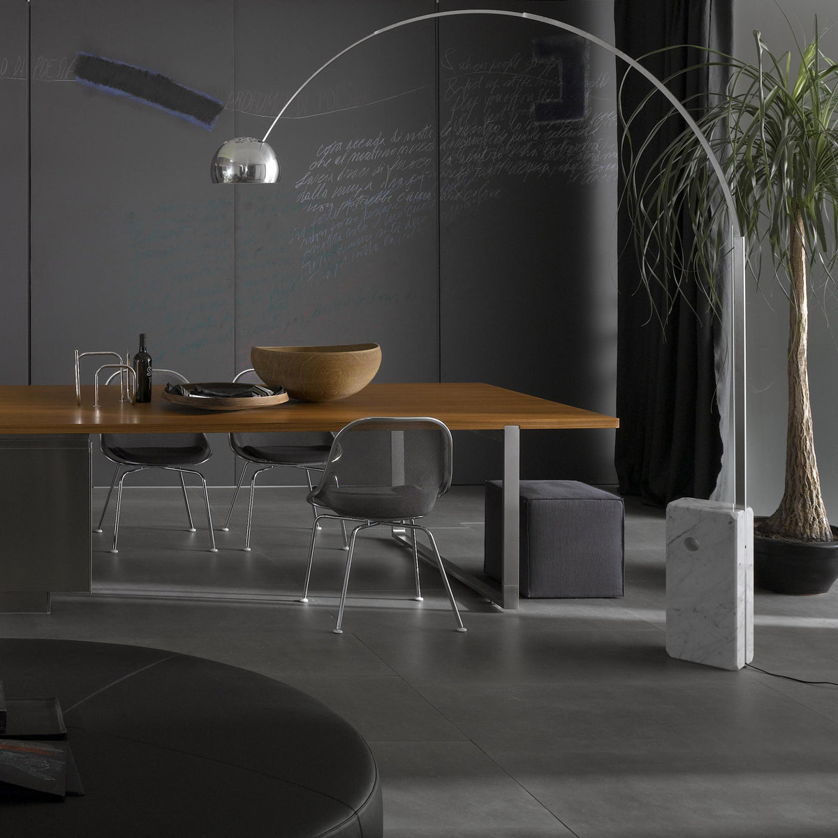 Arco Aluminum Stainless Floor Lighting