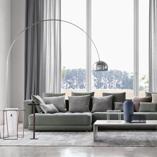 Arco Aluminum Stainless Floor Lighting
